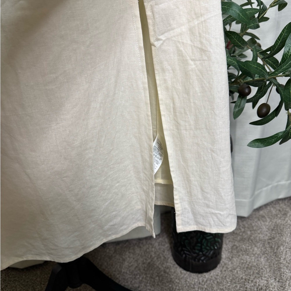 GAP Cream Short Puff Sleeve Dress - Picture 6 of 14
